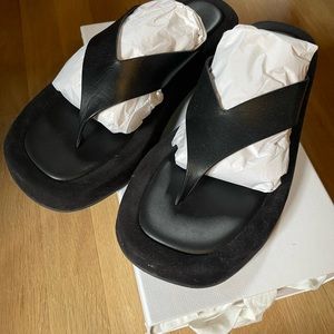 SOLD The Row Ginza black suede EU 40 US 10